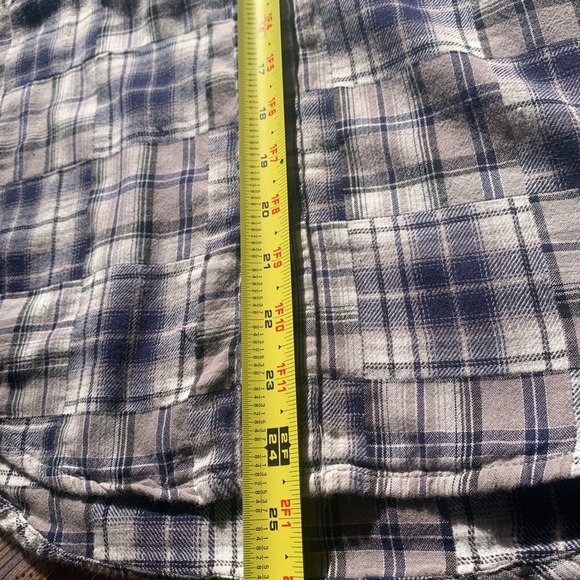 Lucky Brand Flannel Check Plaid Pearl Snap Western Casual Shirt Men Medium - Picture 8 of 9